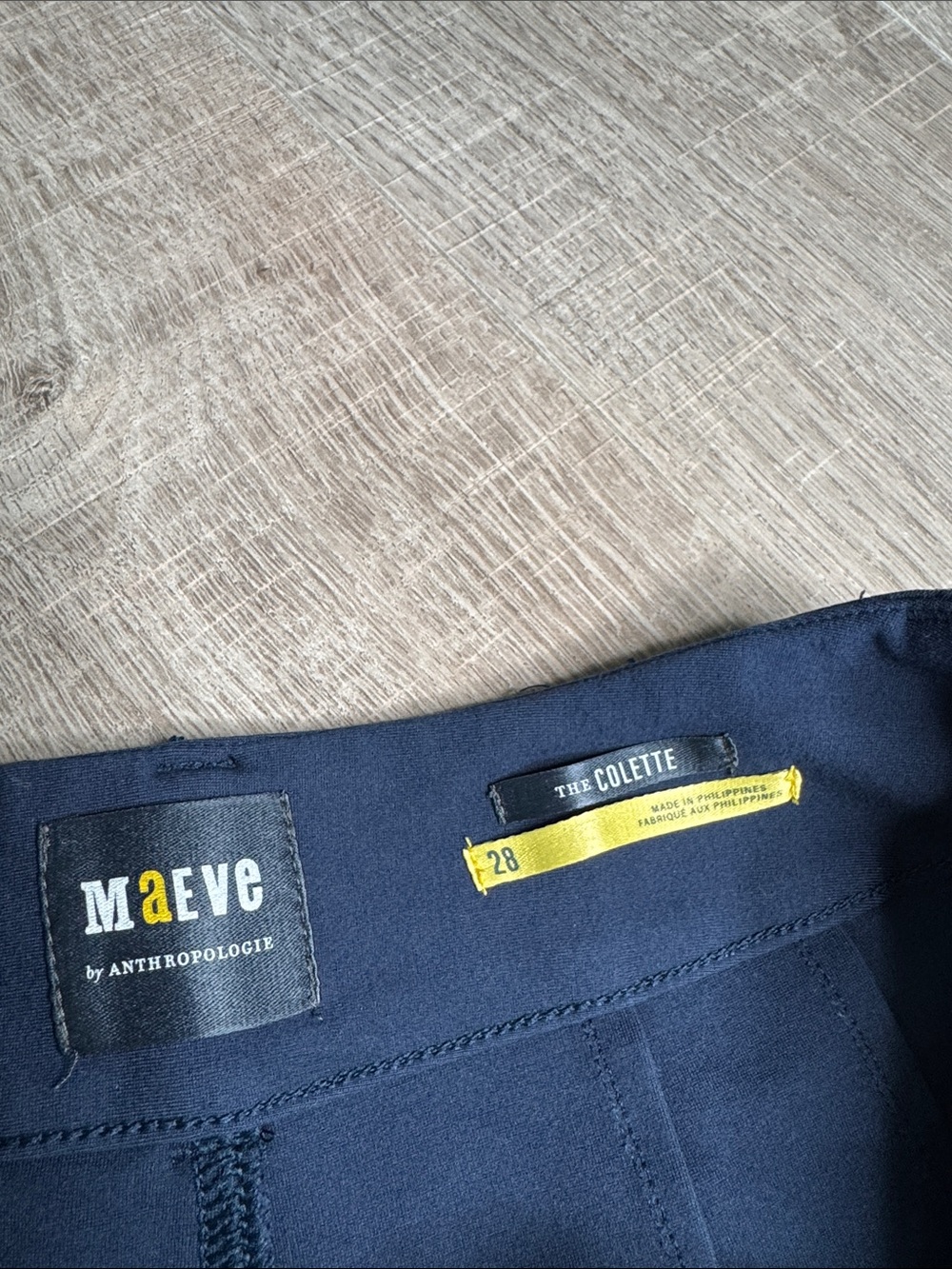 MAEVE by ANTHROPOLOGIE Women’s Navy The Colette Pants - Picture 6 of 12